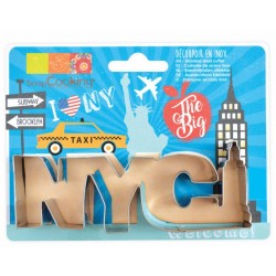 NYC stainless cutter - 13 cm x 5 cm - ScrapCooking