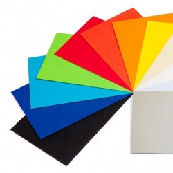 carte colorate 130 gr / m² A4 (21 x 29,7 cm) - 10 colori assortiti - 100 pezzi