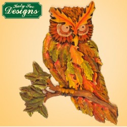 autumn leaf owl mould - Katy Sue