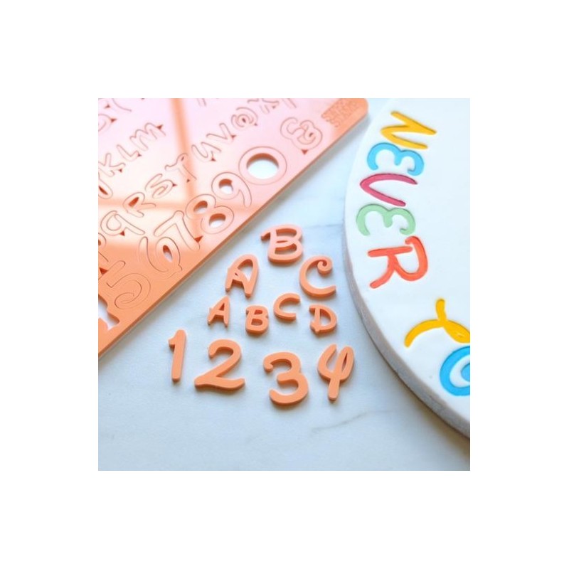 Full set embosser uppercase & lowercase letter - Magical - Sweet Stamp Amycakes