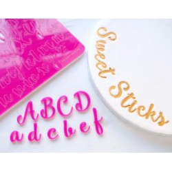 Full set embosser uppercase & lowercase letter - SweetSticks - Sweet Stamp Amycakes