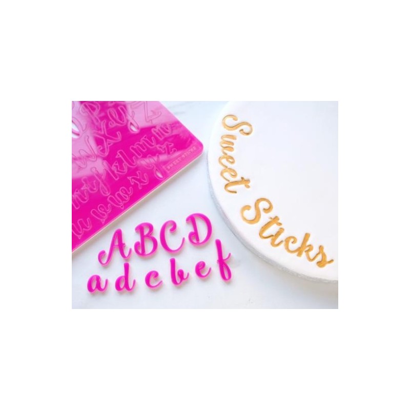 Set completo embosser lettera maiuscolo & minuscola - SweetSticks - Sweet Stamp Amycakes