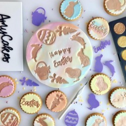 estampadora "Hoppy Bunny Elements" / elementos de pascua - Sweet Stamp Amycakes