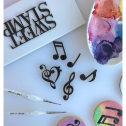 embosser Music Notes Elements - Sweet Stamp Amycakes