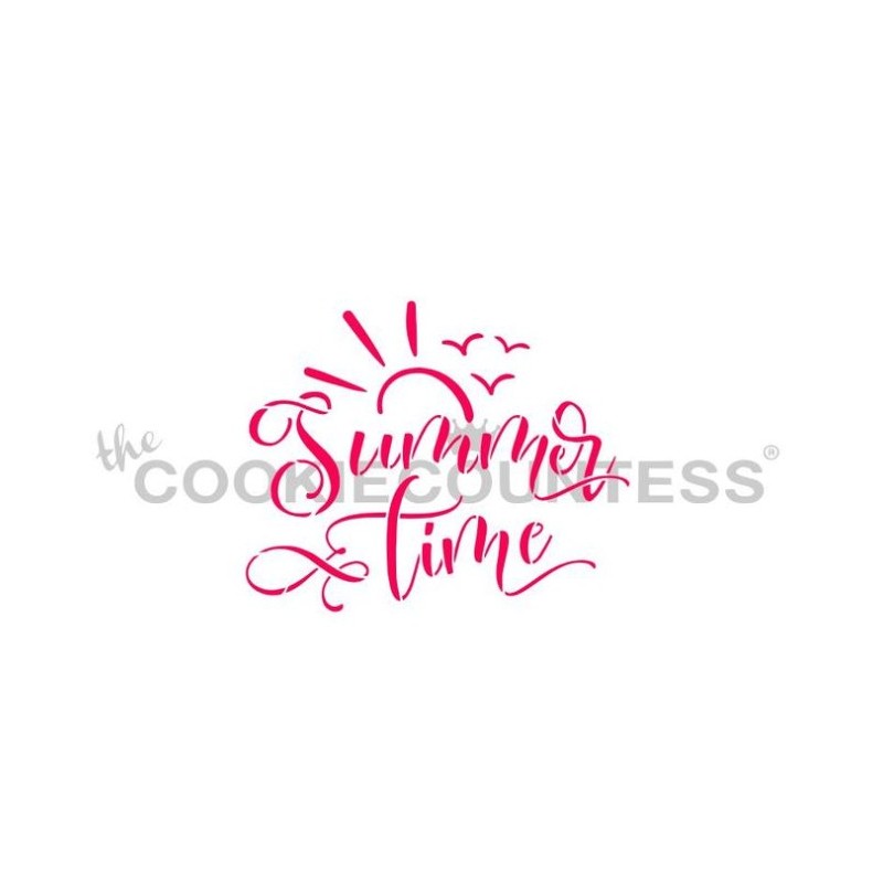 stencil hora de verano - Cookie Countess