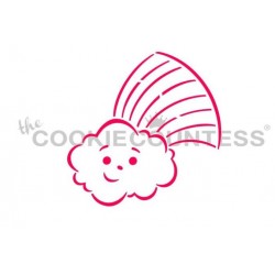 stencil nuvola arcobaleno PYO - Cookie Countess