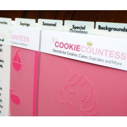 quaderno ad anelli separator per stencil - 5 pezzi - Cookie Countess