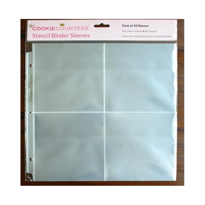 stencil storage pocket pages - pack of 10 - Cookie Countess