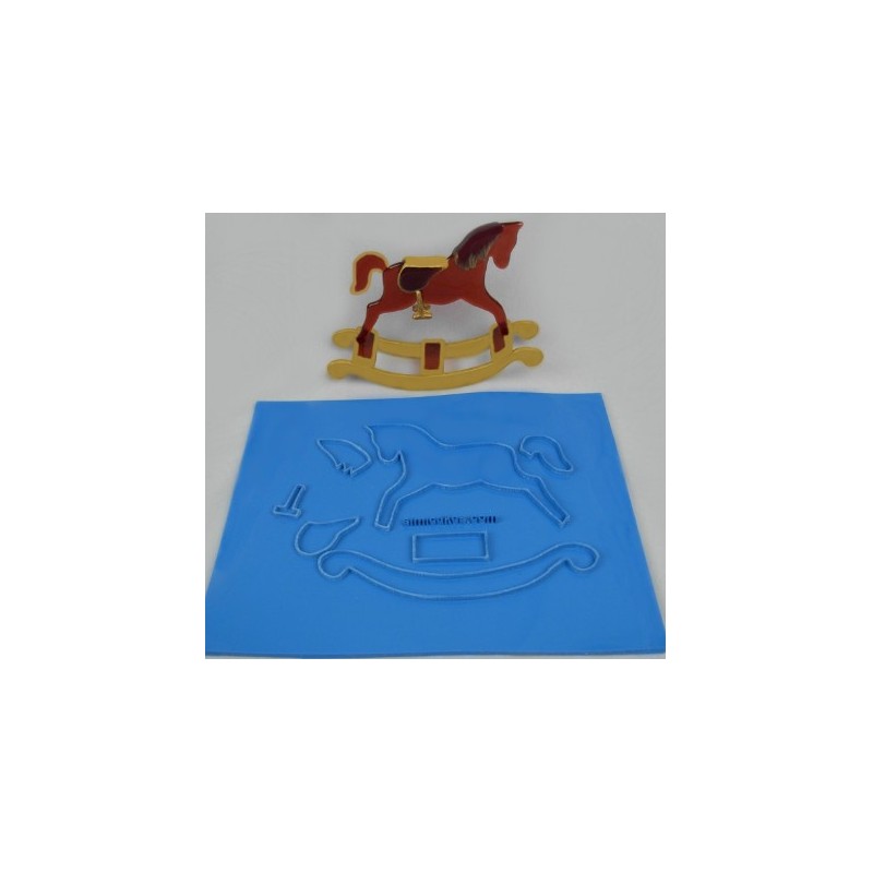 kit de sculpture simi cheval à bascule 13,33 cm (51/4 ") - SimiCakes