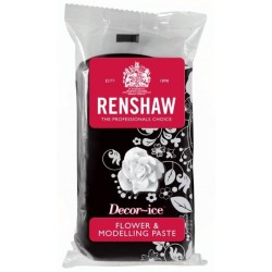 F & M pâte à fleur noire 250g - Renshaw
