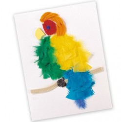 feathers - bright colors - 6 to 10 cm - 270 pieces