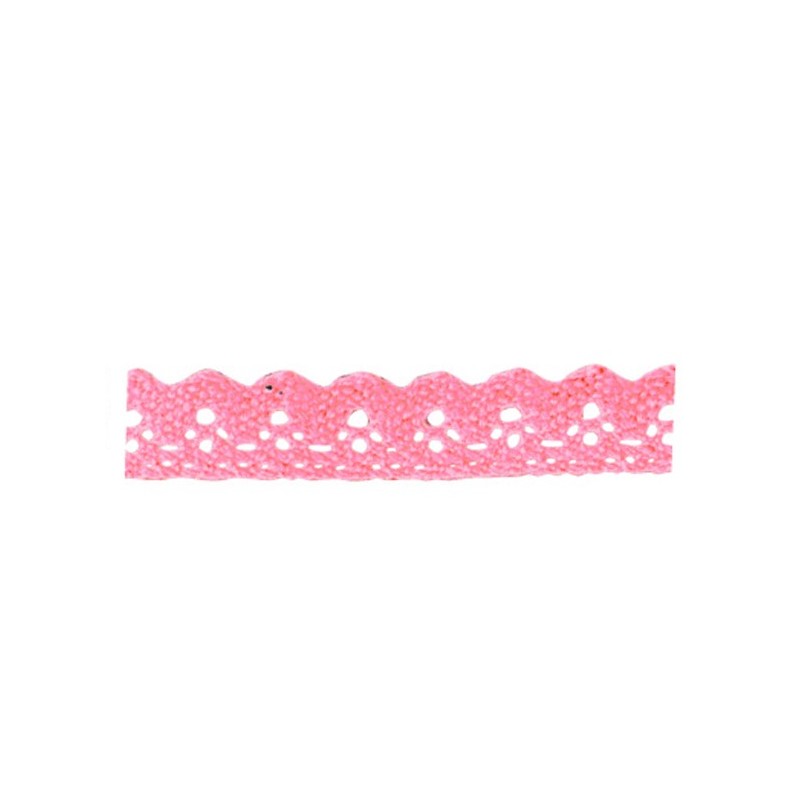 pink self-adhesive cotton lace ribbon