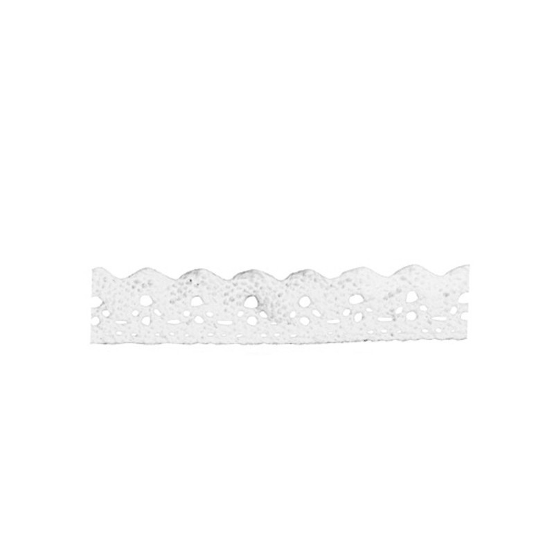 white self-adhesive cotton lace ribbon