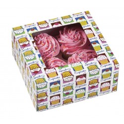 Box 4 Cupcake & Einsatz - "cielo" - 3 Stück - Wilton