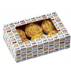 scatola per 6 cupcake & inserto - "cielo" - 2 pezzi - Wilton