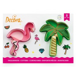 set 2 Ausstecher "Flamingo und Palme" - Decora