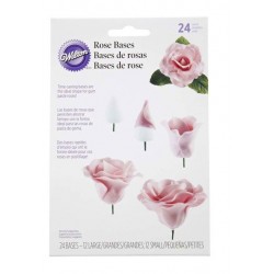 24 Rosa Plastikbasen - Wilton