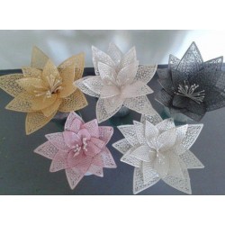 Fantasy flower petals & leaves - 3D lace mat - Claire Bowman