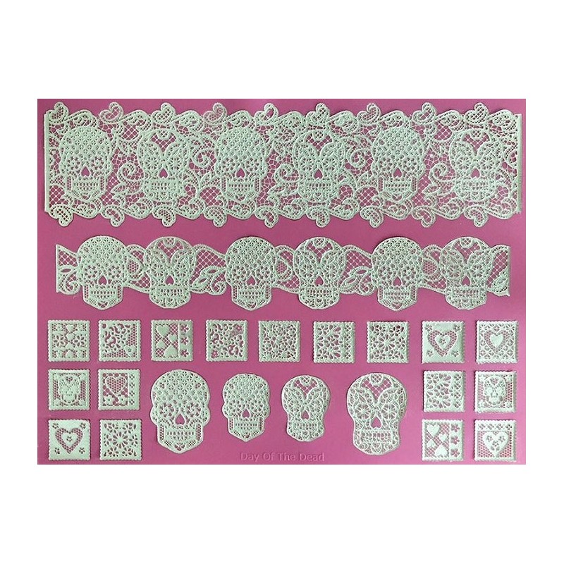 Day of the Dead - lace mat - Claire Bowman