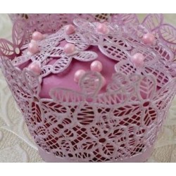 Victoriana - stampo in pizzo 3D per involucro per cupcake - Claire Bowman