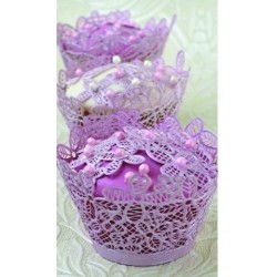 Victoriana - 3D lace mat cupcake wrapper - Claire Bowman