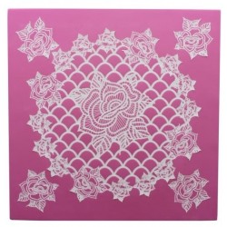 Rosie Cupcake - 3D lace mat - Claire Bowman
