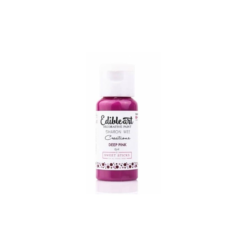 pintura alimentaria deep pink / rosa profundo - Edible Art  - 15 ml