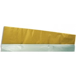 set of 5 sheets of tissue paper gold metallic