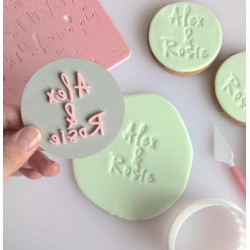 Full set embosser uppercase, lowercase letter, number & symbol - Vanilla - Sweet Stamp Amycakes