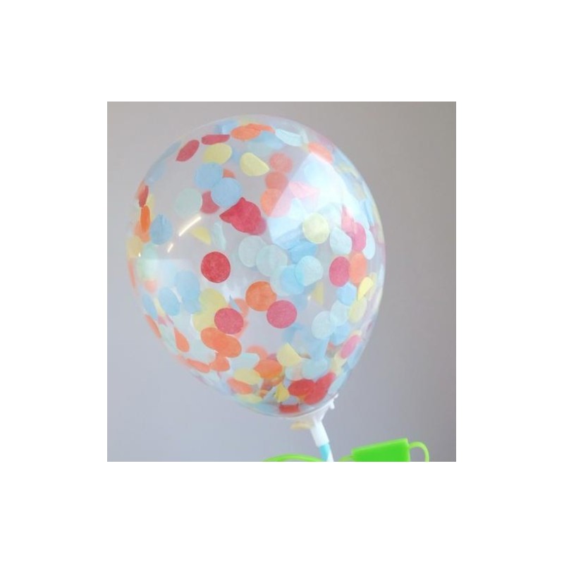 mini confetti balloons - festival mix - 2pk