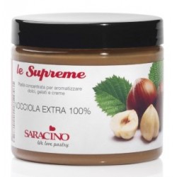 Concentrated flavored paste - 100% hazelnuts extra - 200g - Saracino