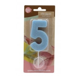 number 5 candle