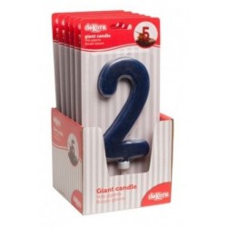 giant number 2 candle - 15 cm