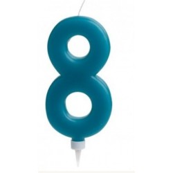 giant number 8 candle - 15 cm