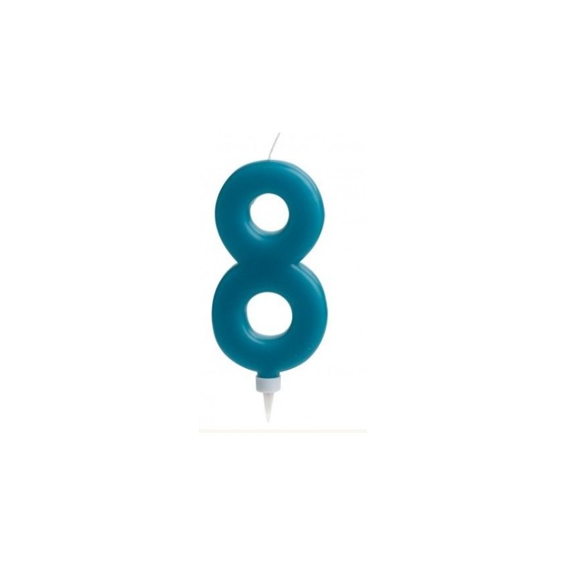 giant number 8 candle - 15 cm