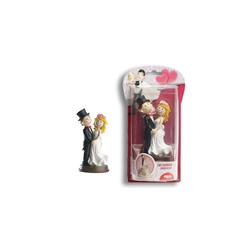 figurine couple de mariés - 13 cm