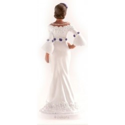 figurita de boda - mujer - glamour - 16 cm