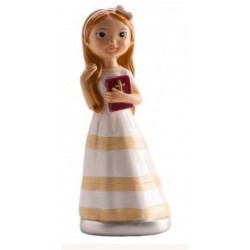 figurine girl with bible - 15cm