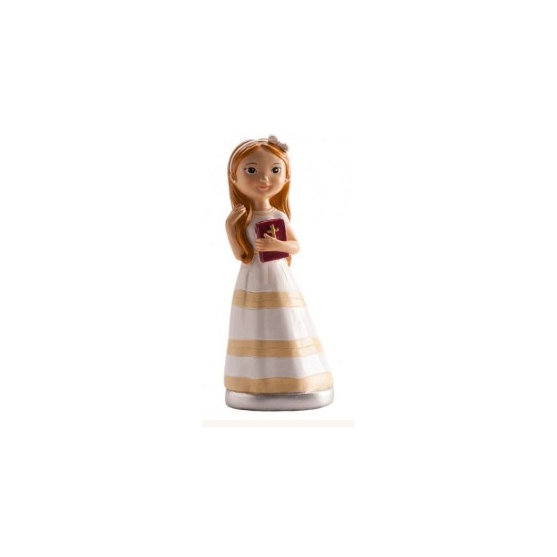 figurine girl with bible - 15cm