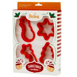 set 4 cookie cutter of Christmas - Decora