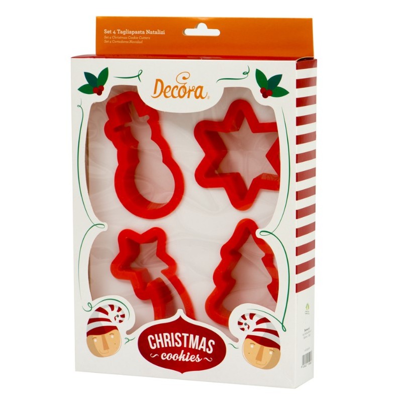 set 4 cookie cutter of Christmas - Decora