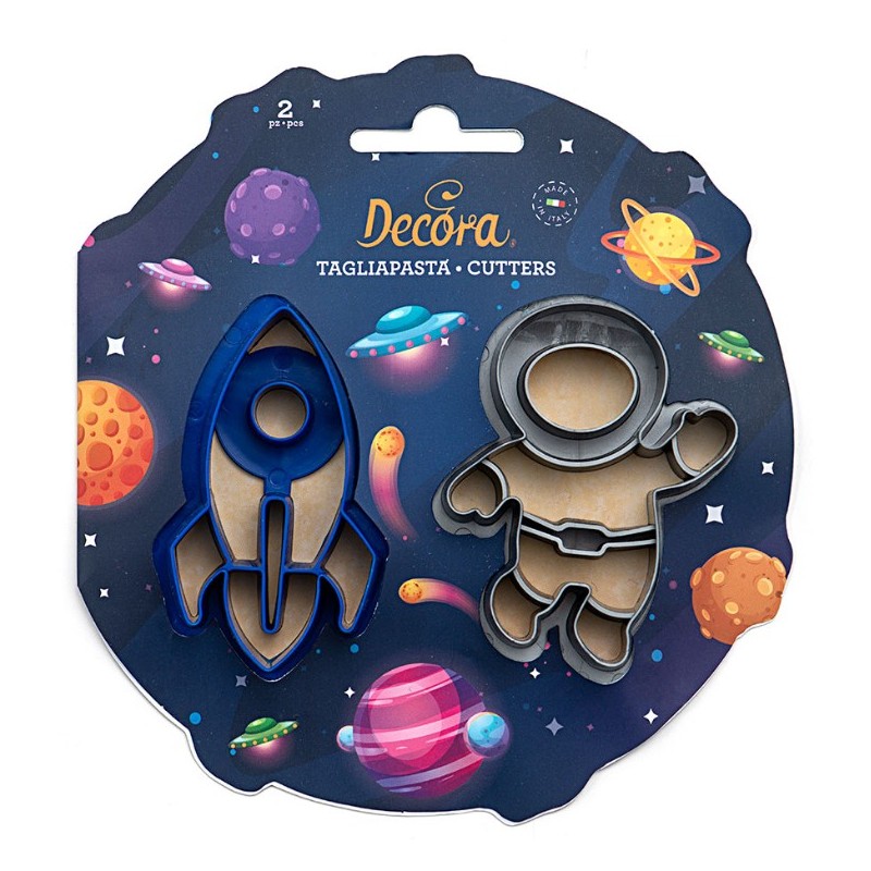 set 2 cookie cutter "space" - Decora