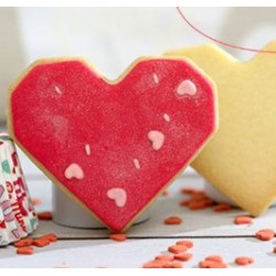 Cookie cutter heart  -  8 x 5 x H 2.2 - Decora