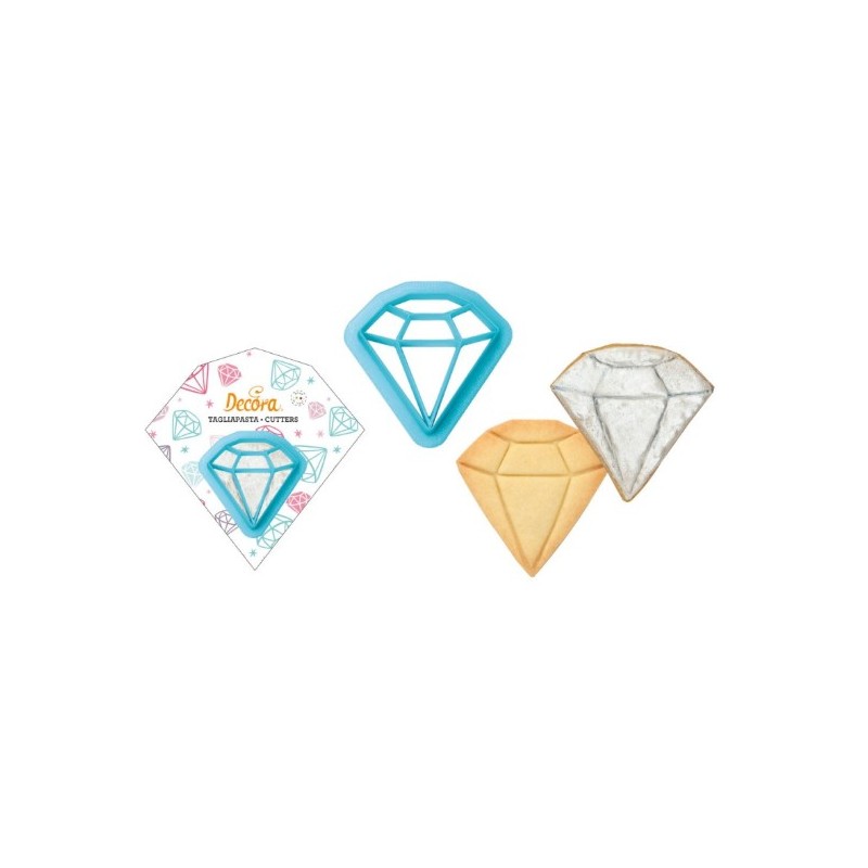 Cortador diamond / diamante - 6 x 6 x H 2.2 cm - Decora