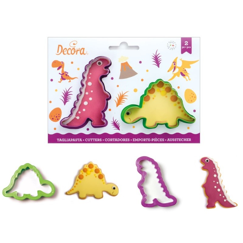 set 2 tagliapasta "dinosauri 2" - Decora