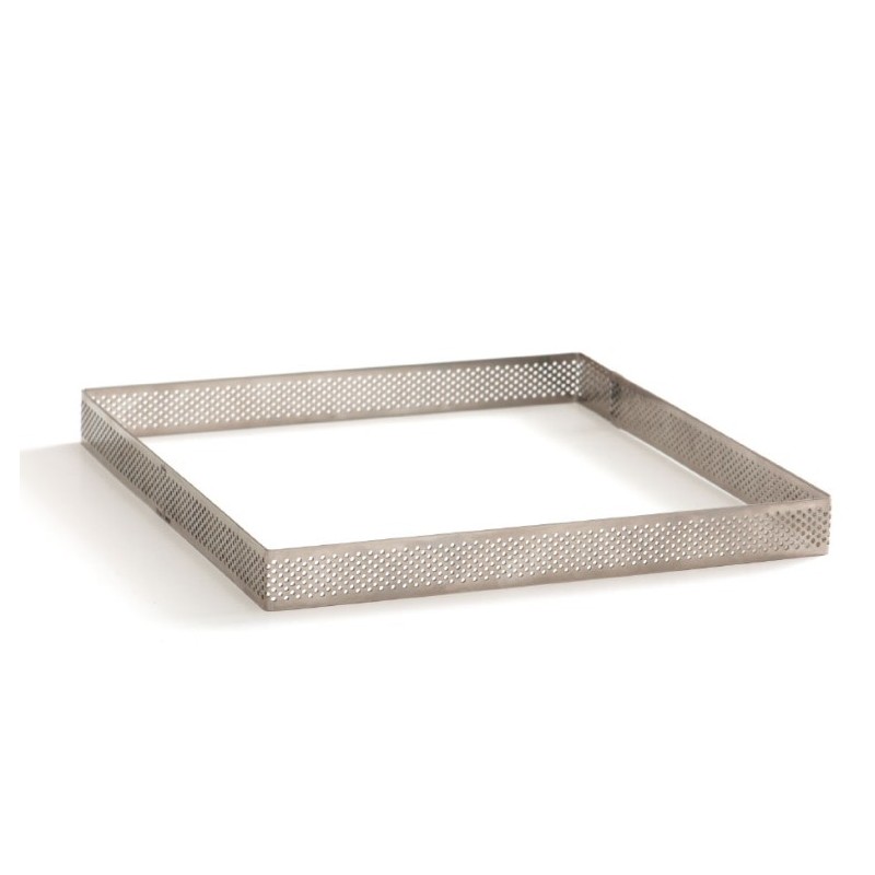 perforated pie square - 10 x 10 x H 2 cm - Decora