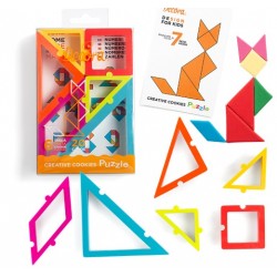 set 6 cookie cutter puzzle and 20 creative cards - Decora