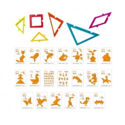 set 6 emportes-pièces  puzzle et 20 cartes créatives - Decora