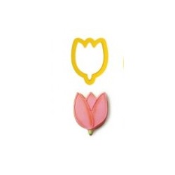 Cookie cutter tulip - 7.5 x 5.5 x H 2 cm - Decora