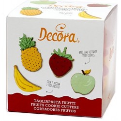 set 4 emportes-pièces  fruits - Decora